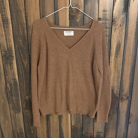 Old Navy Sweaters Old Navy Womens Soft Brown Vneck Sweater
